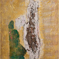 Begegnung in Gold 60 cm x 70 cm